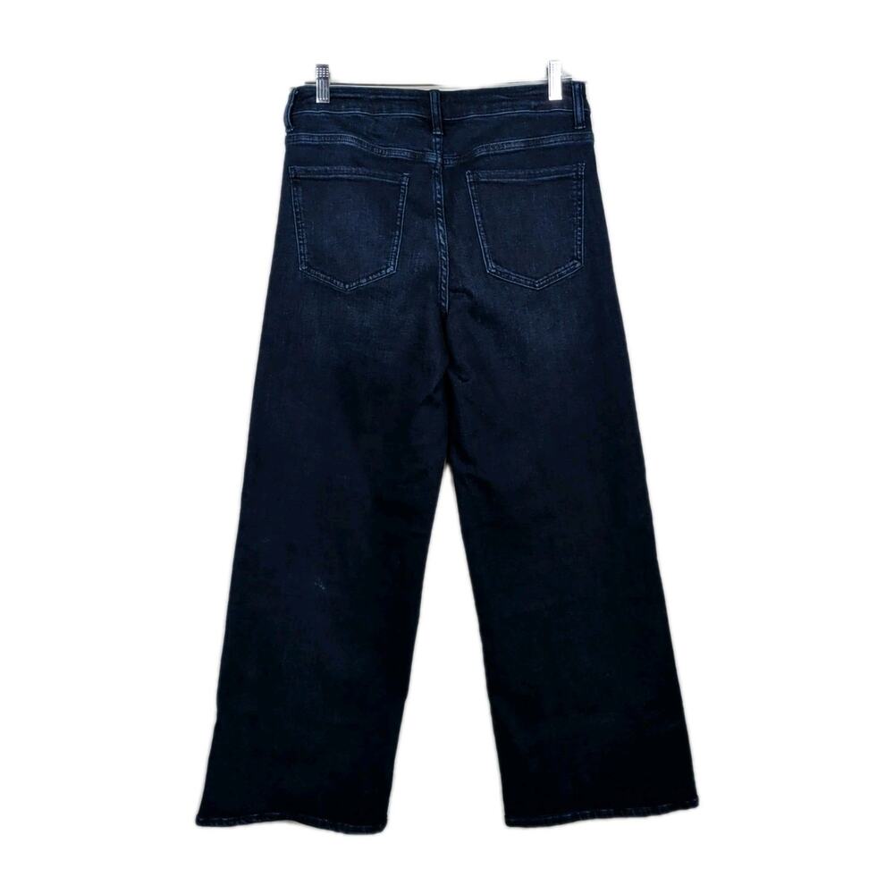 QUINCE Bella Stretch Wide Leg Jeans in Deep Sea Blue Dark Wash Women's 30 - Picture 3 of 5